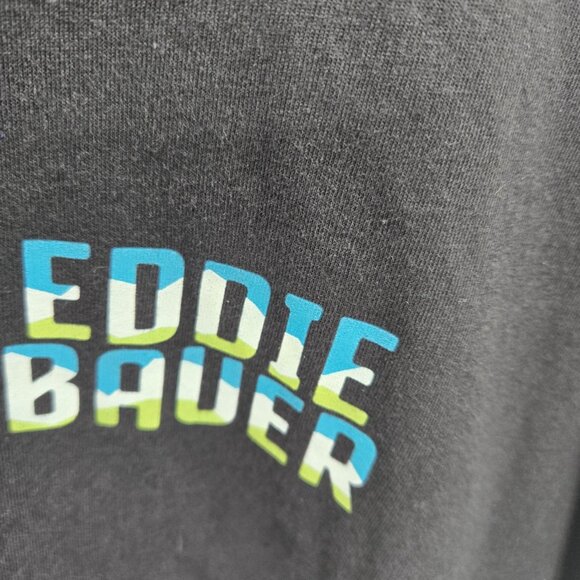 Eddie Bauer Black Crew Neck Long Sleeve Shirt XXL - Picture 2 of 8